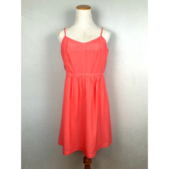 J. Crew Factory Dresses & Skirts - NWT J. Crew Factory Cami Dress Size 12 Coral Pink Sleeveless Mini Preppy